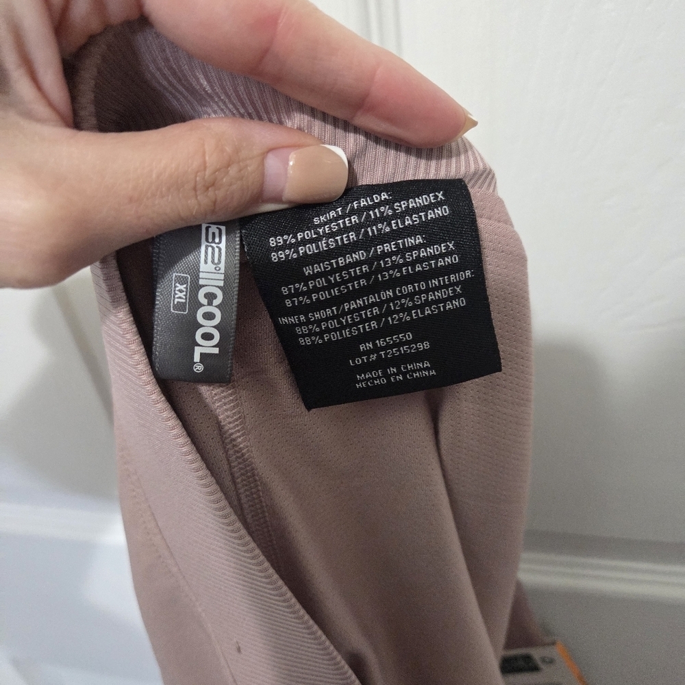 32 Degrees Cool Pink Skort Dusty Rose Golf Active Skirt/Shorts Plus Size XXL NWT - Picture 10 of 12